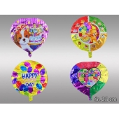 BALON BALONY FOLIOWE DO HELU URODZINOWE MIX