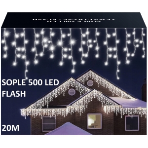LAMPKI SOPLE ZEWNĘTRZNE FLASH 500 LED