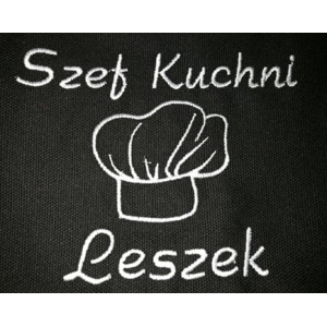 FARTUCH KUCHENNY Z HAFTEM TWÓJ TEKST GRAFIKA LOGO